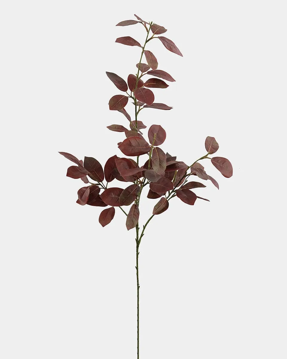 Artificial Burgundy Smoke Bush Stem - Set of 4