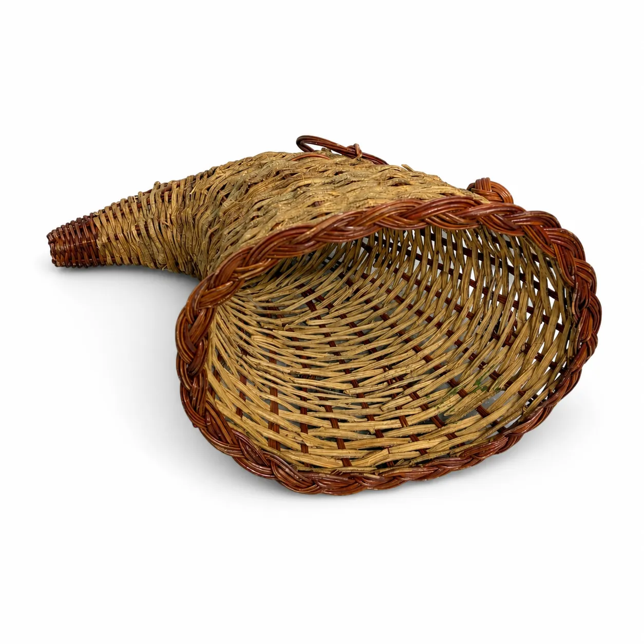 Decorative Wicker Cornucopia