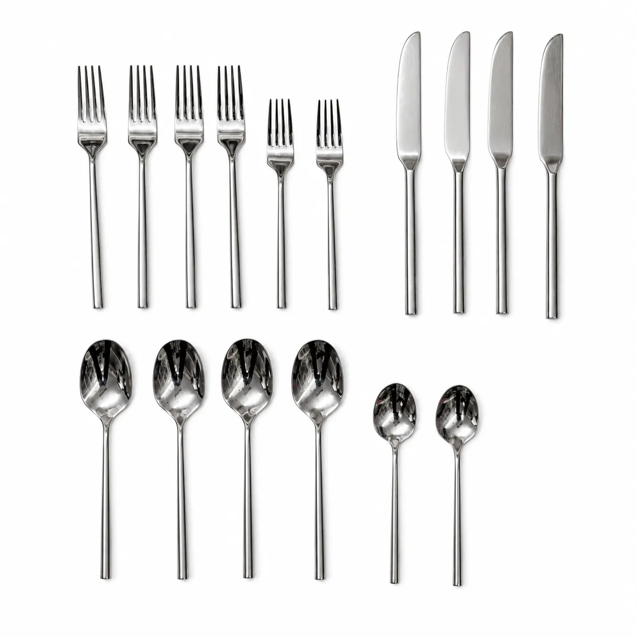 Stainless Steel Silverware Set - 16 pieces