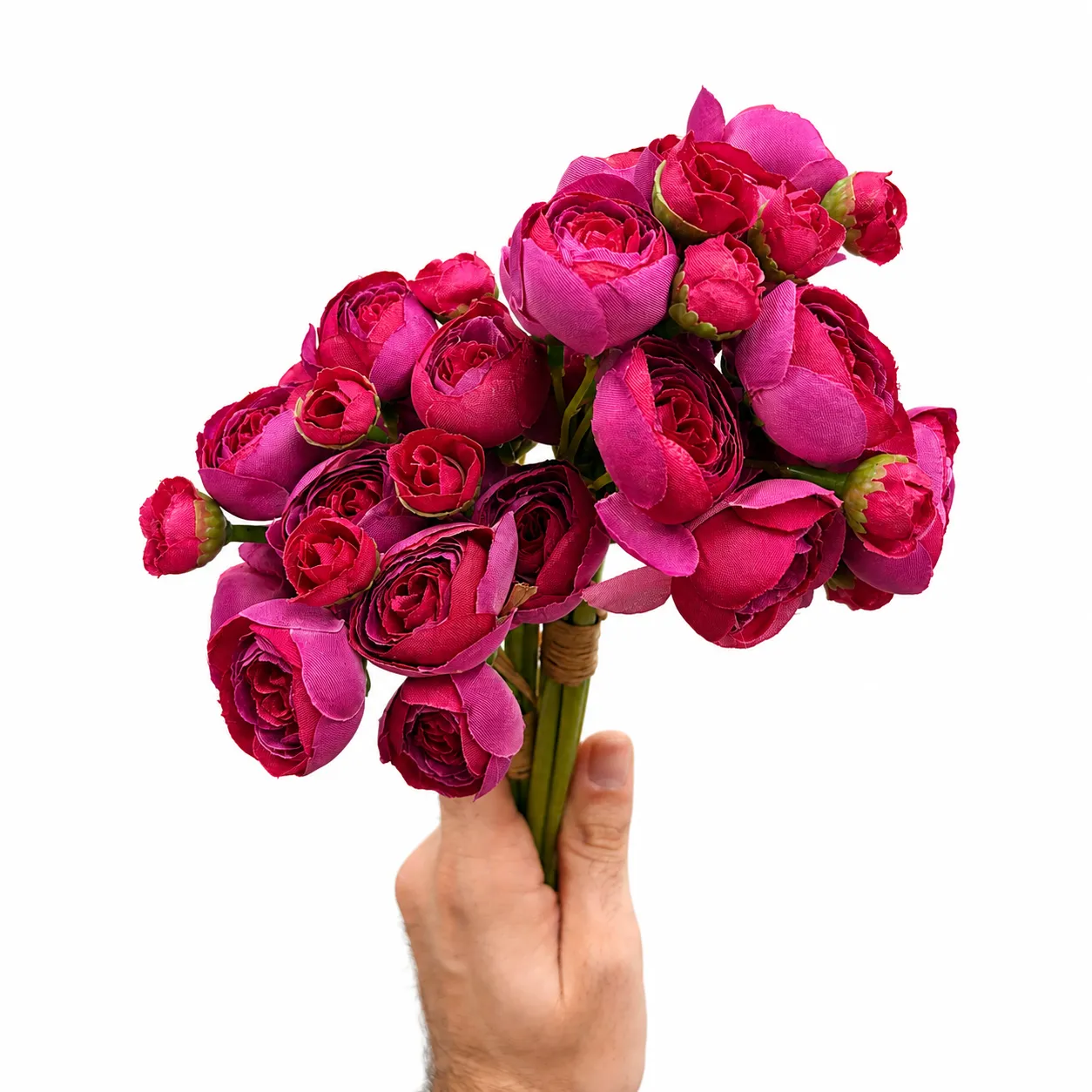 Artificial Silk Ranunculus Fuchsia