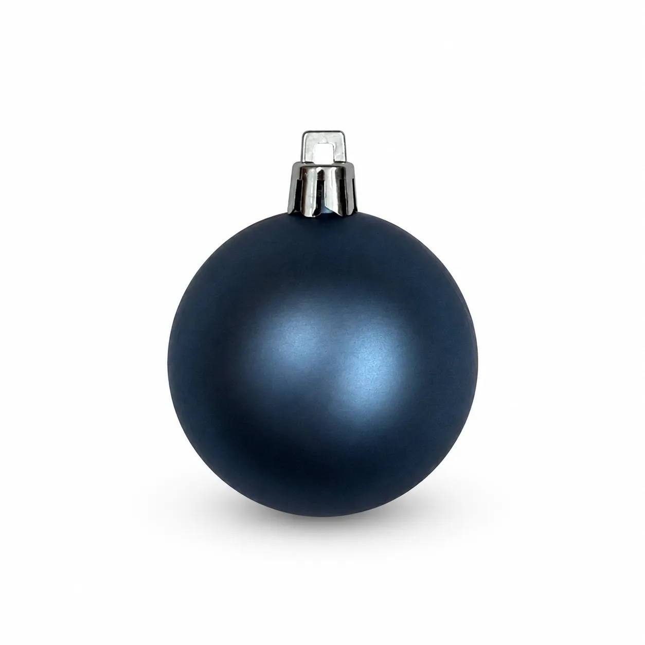 Metallic Blue Christmas Ornament - Set of 10
