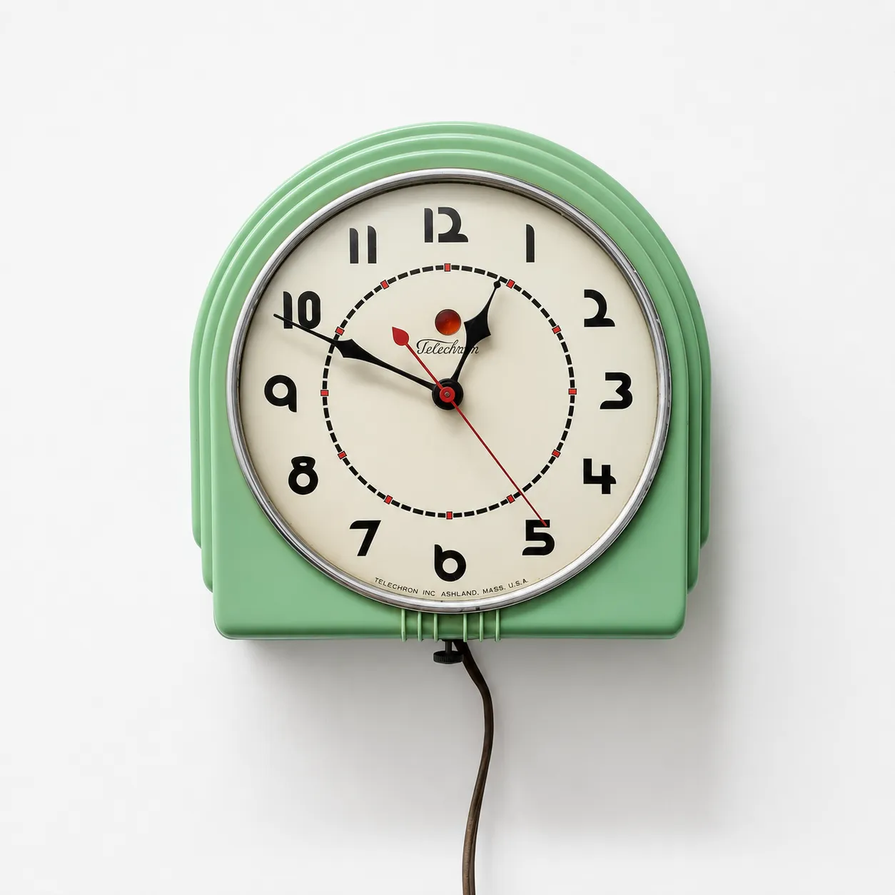 Vintage Hanging Wall Clock - Baby Blue