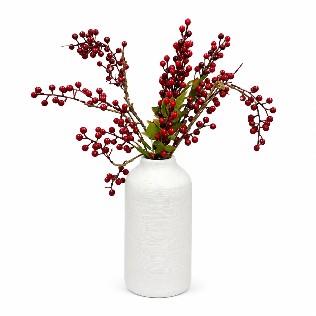 Artificial Red Holly Berries Stems