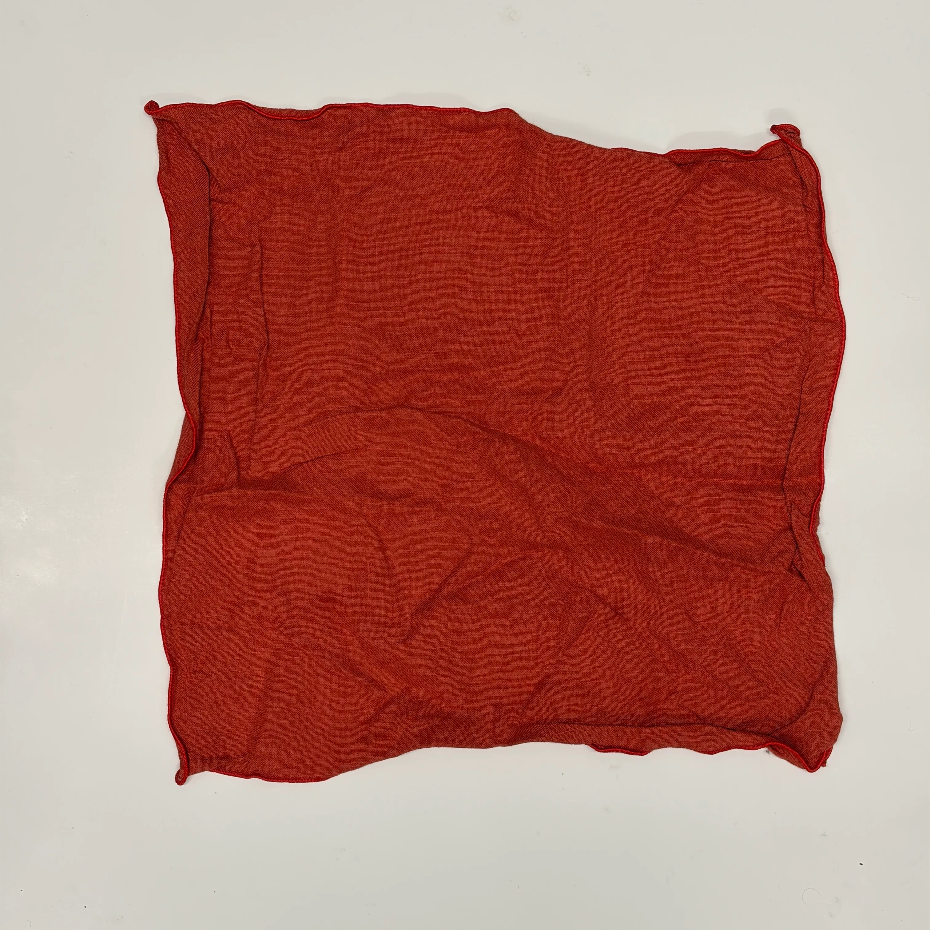 Faded Red Cloth Napkins - Set of 8