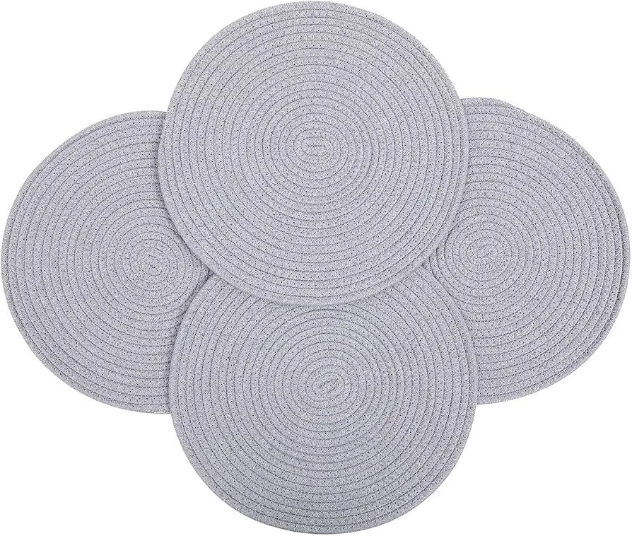 Grey Charger Placemat - Set of 4