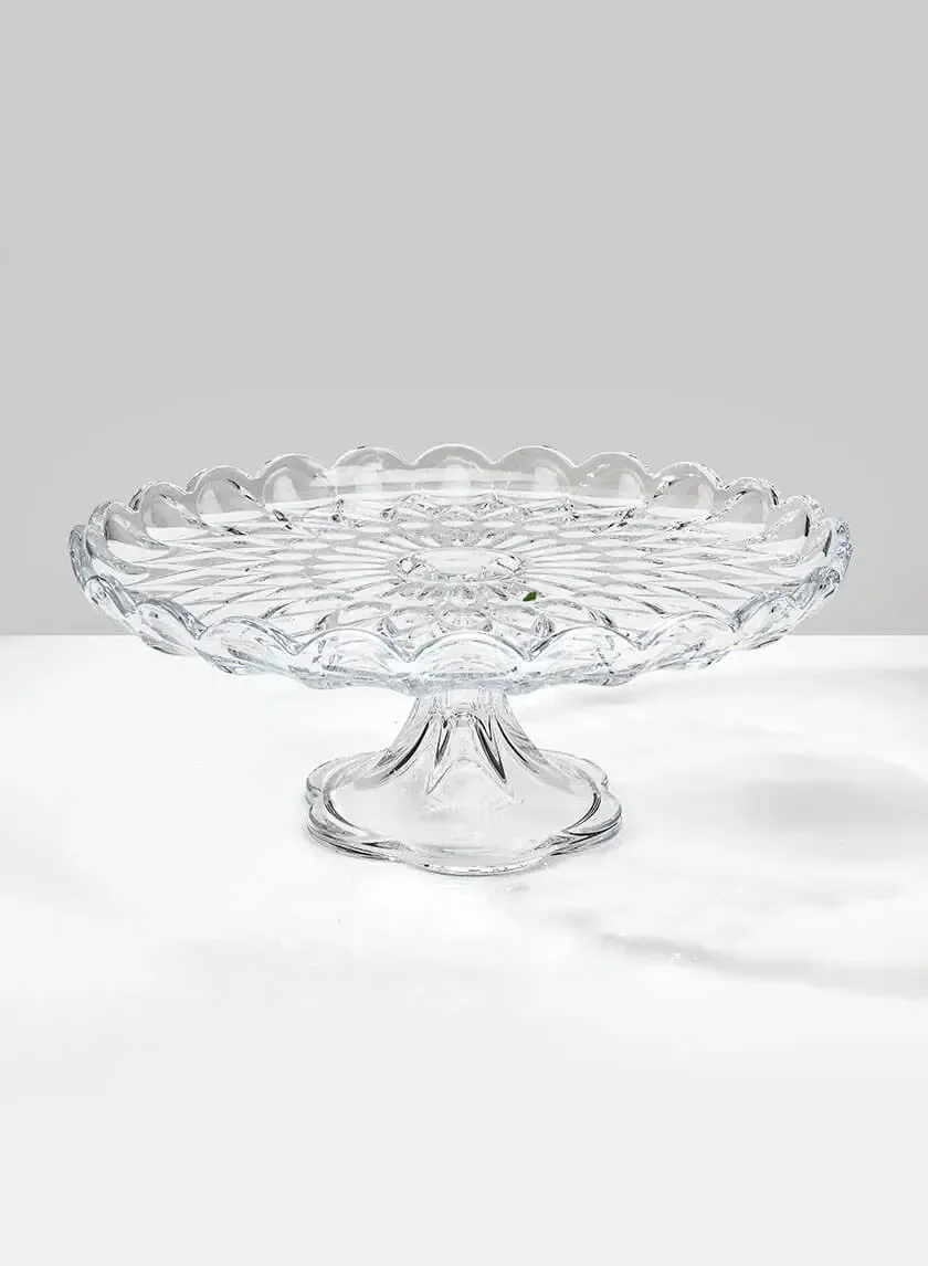 Festonne Glass Cake Stand