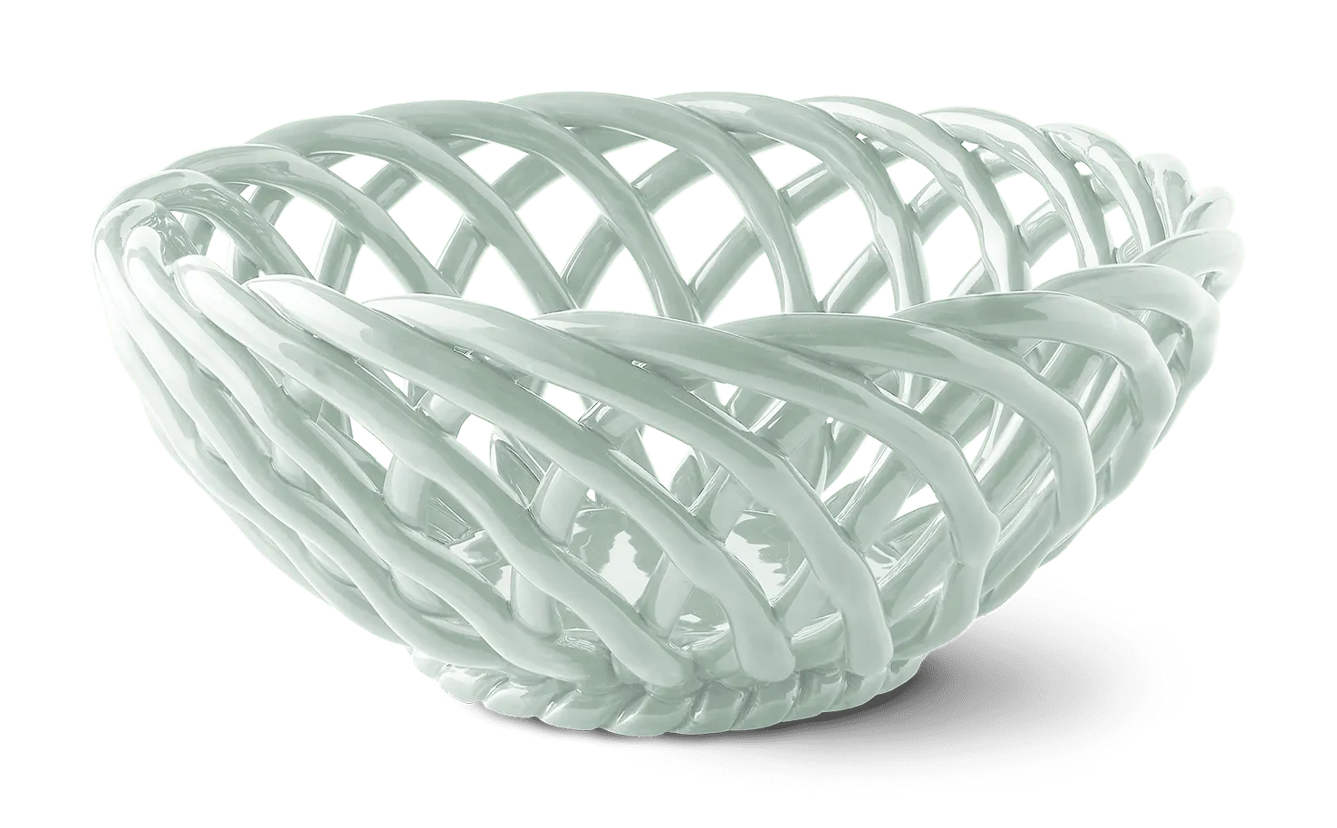 Light Blue Ceramic Basket