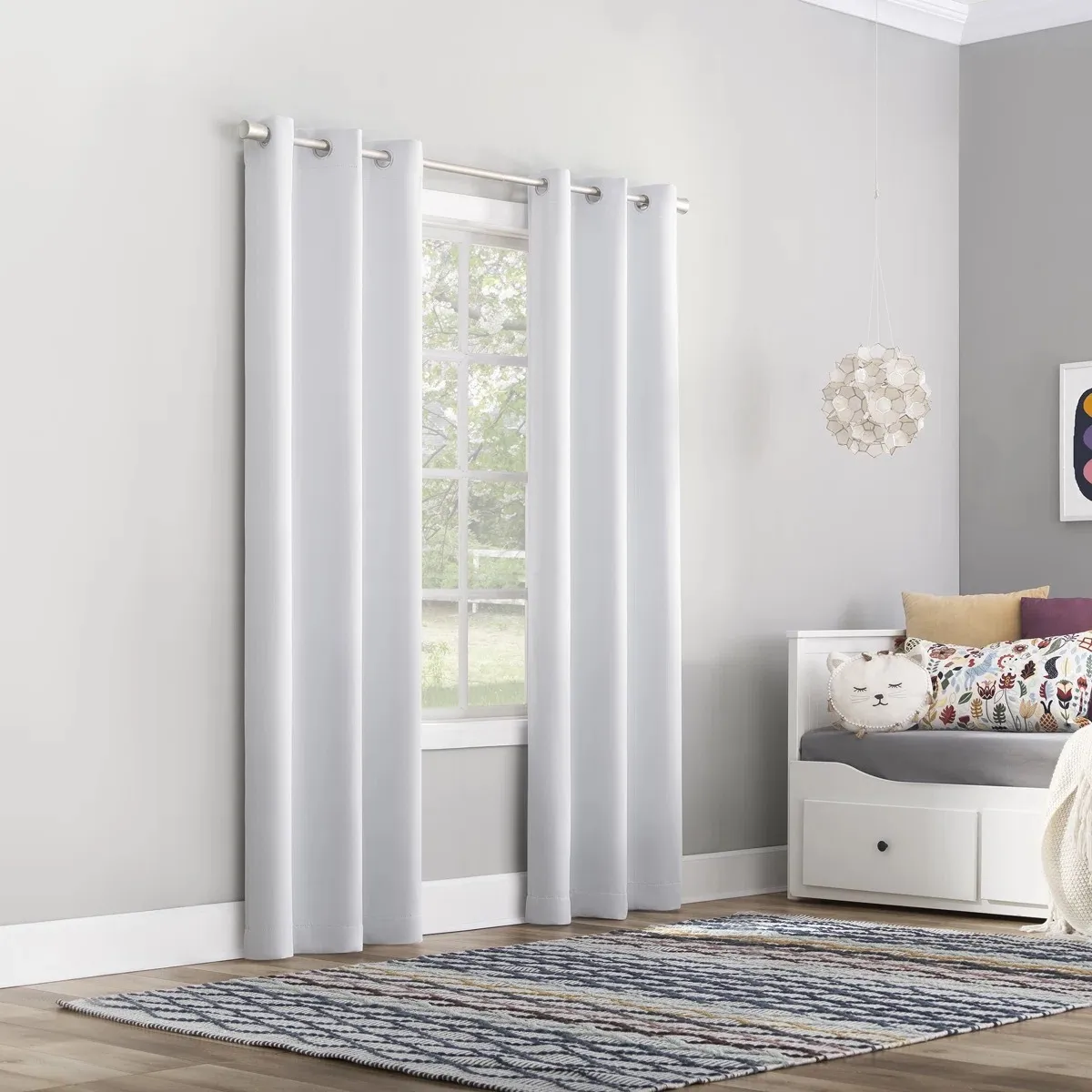 Blackout Grommet Curtain Panel 52 x 108" White