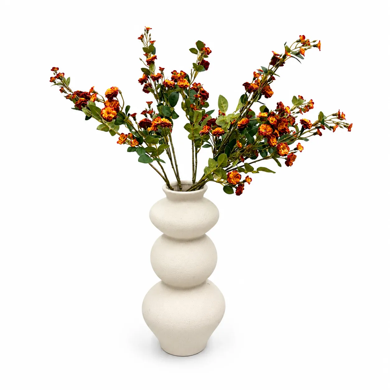Burnt Orange Mini Rose Spray