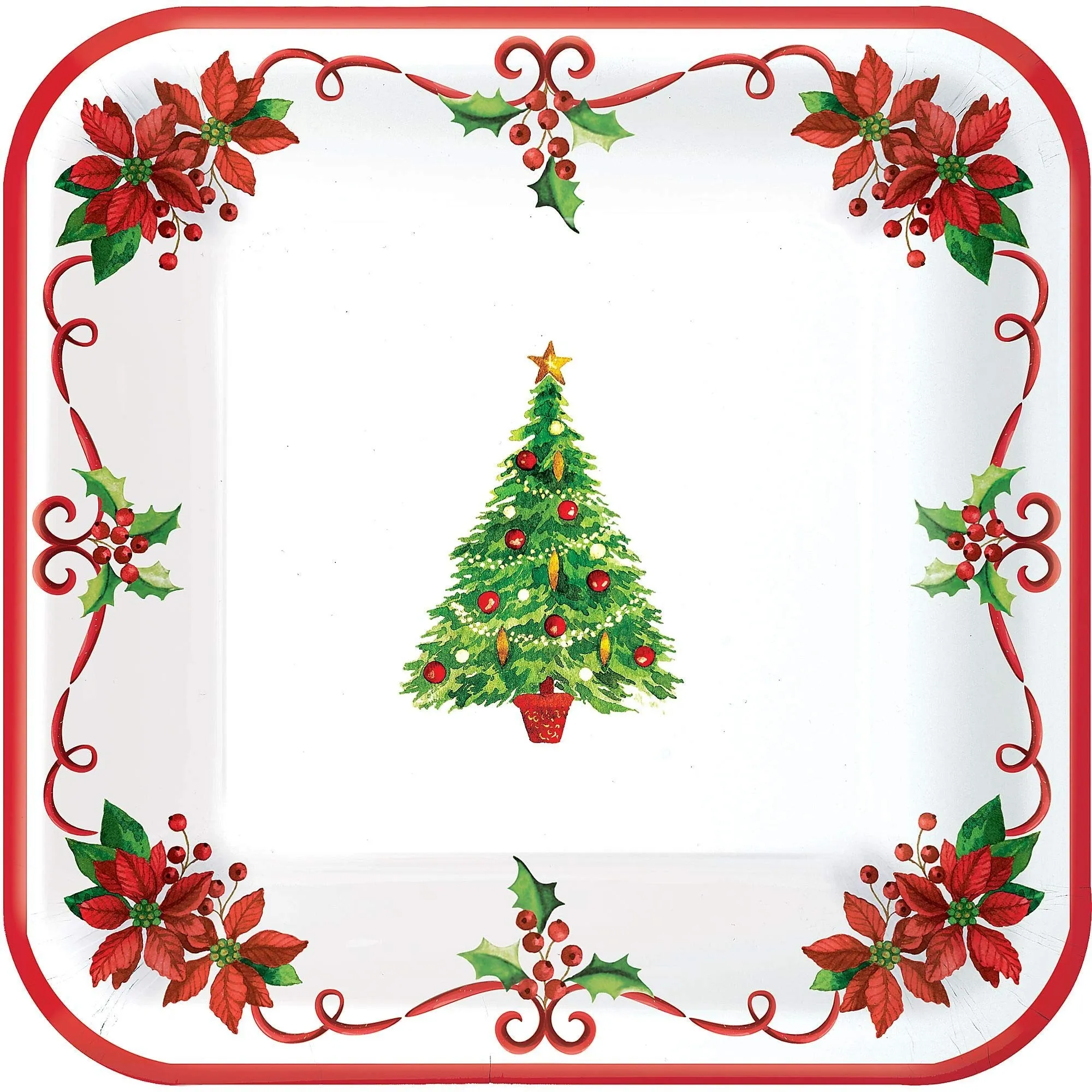 Christmas Paper Plates - Set of 18