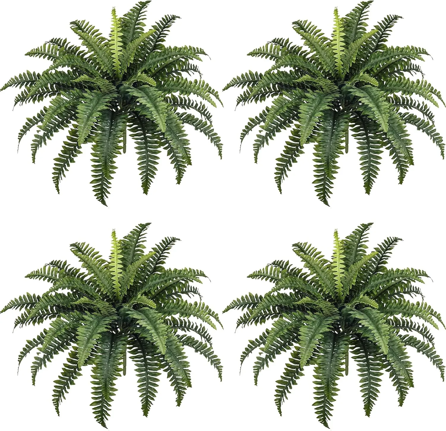 Artificial Boston Ferns - Set of 4