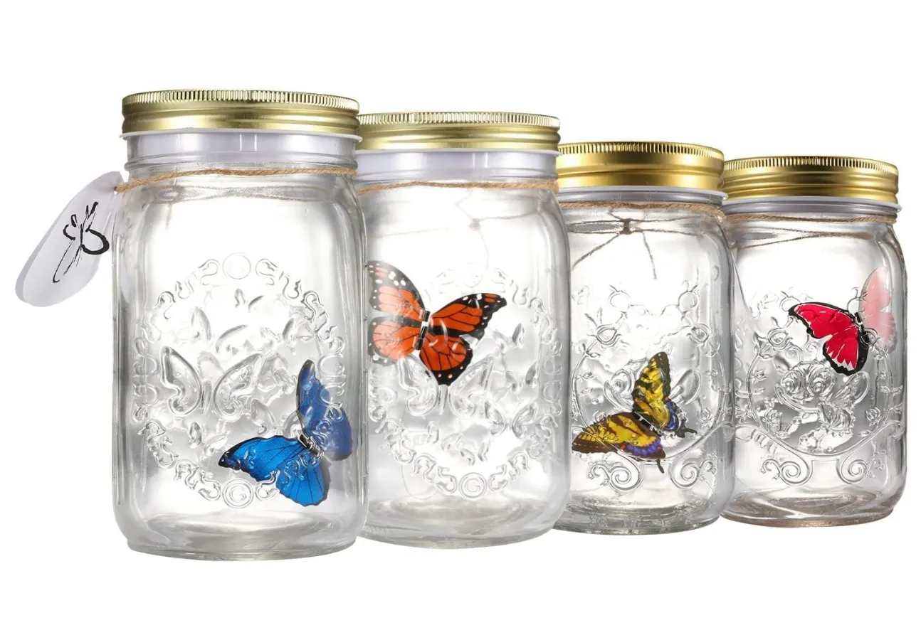 Moving Butterfly In Jar
