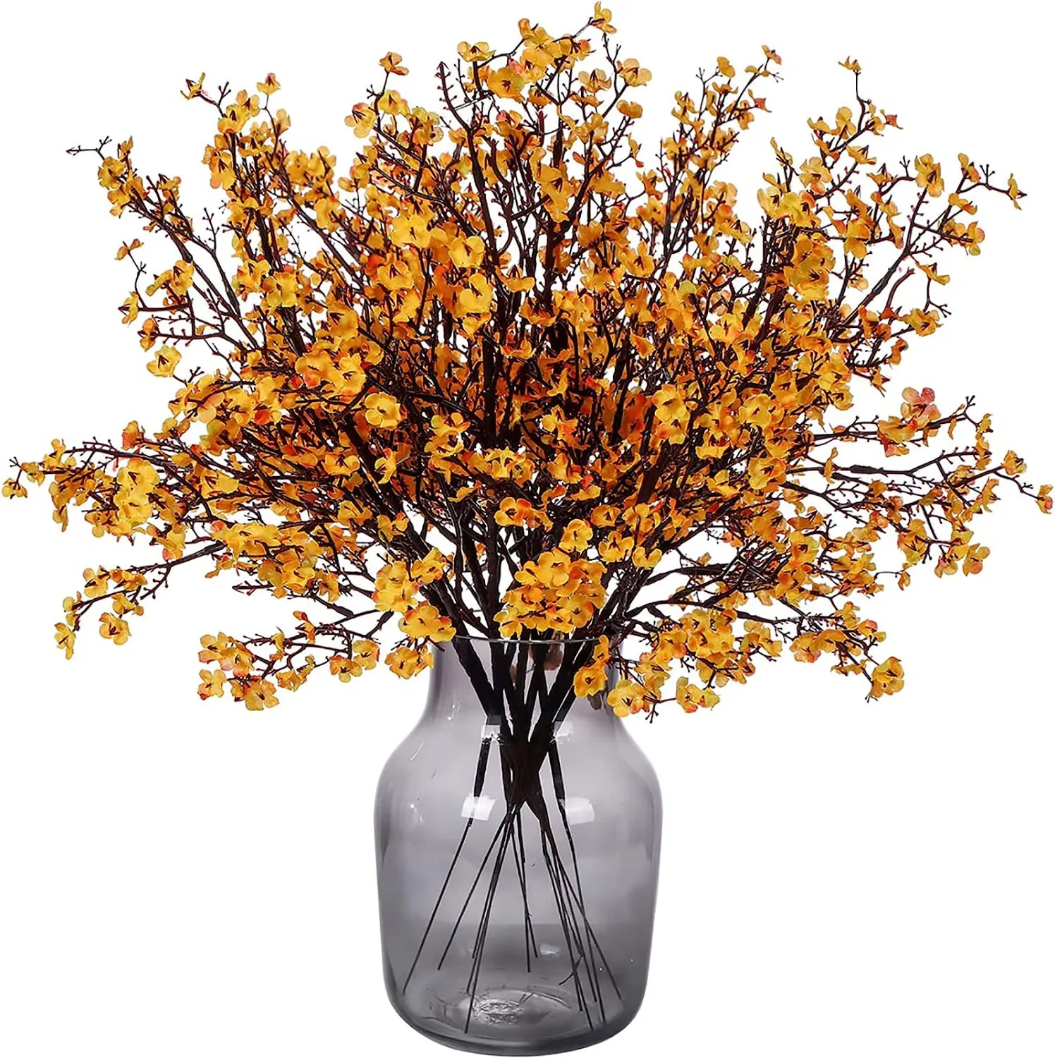 Artificial Orange Starflower and Berry Bush
