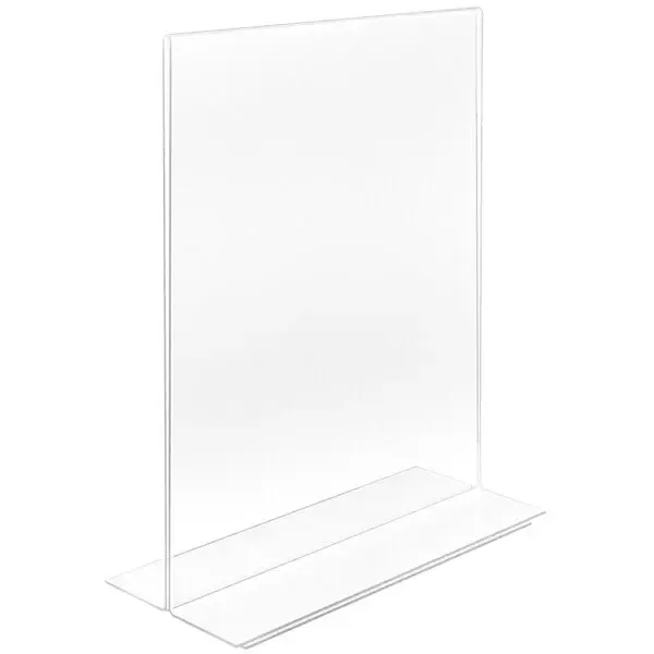 Portrait Double-Sided Acrylic Sign Holder 8" x 10" - Set of 15