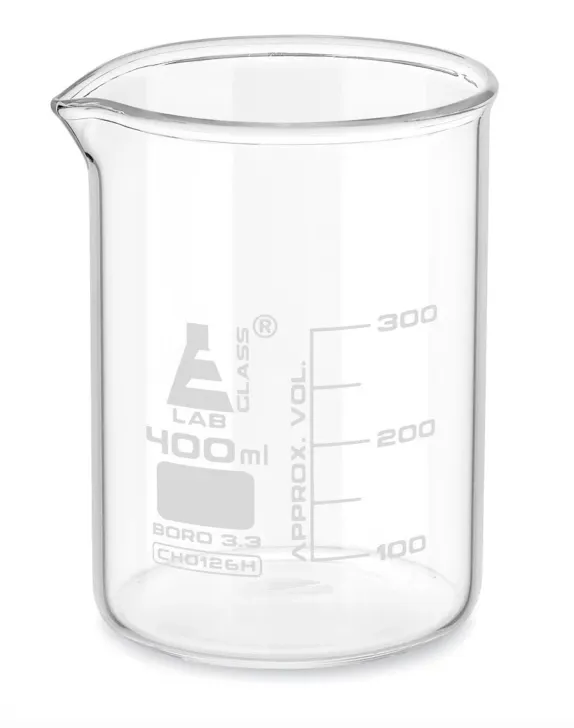 Glass Beakers 400 mL - Set of 6