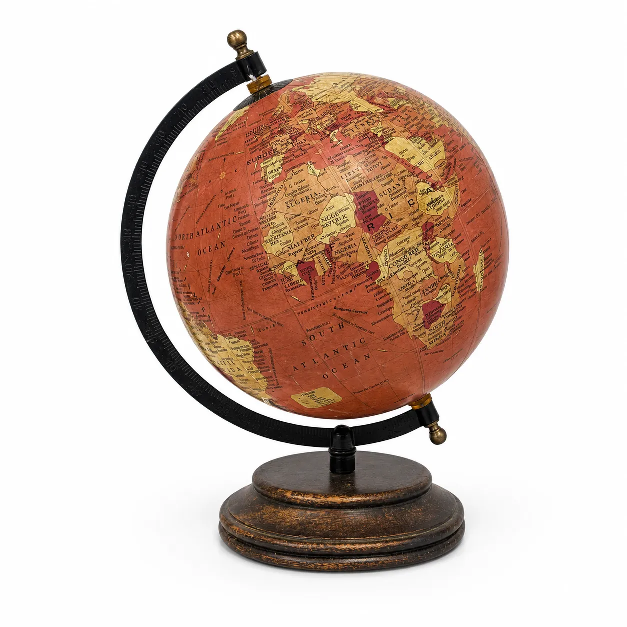 Red Desktop Globe