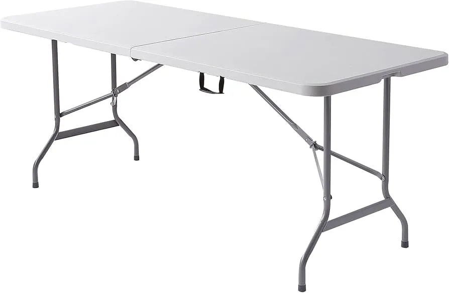White folding tables (6' x 29")