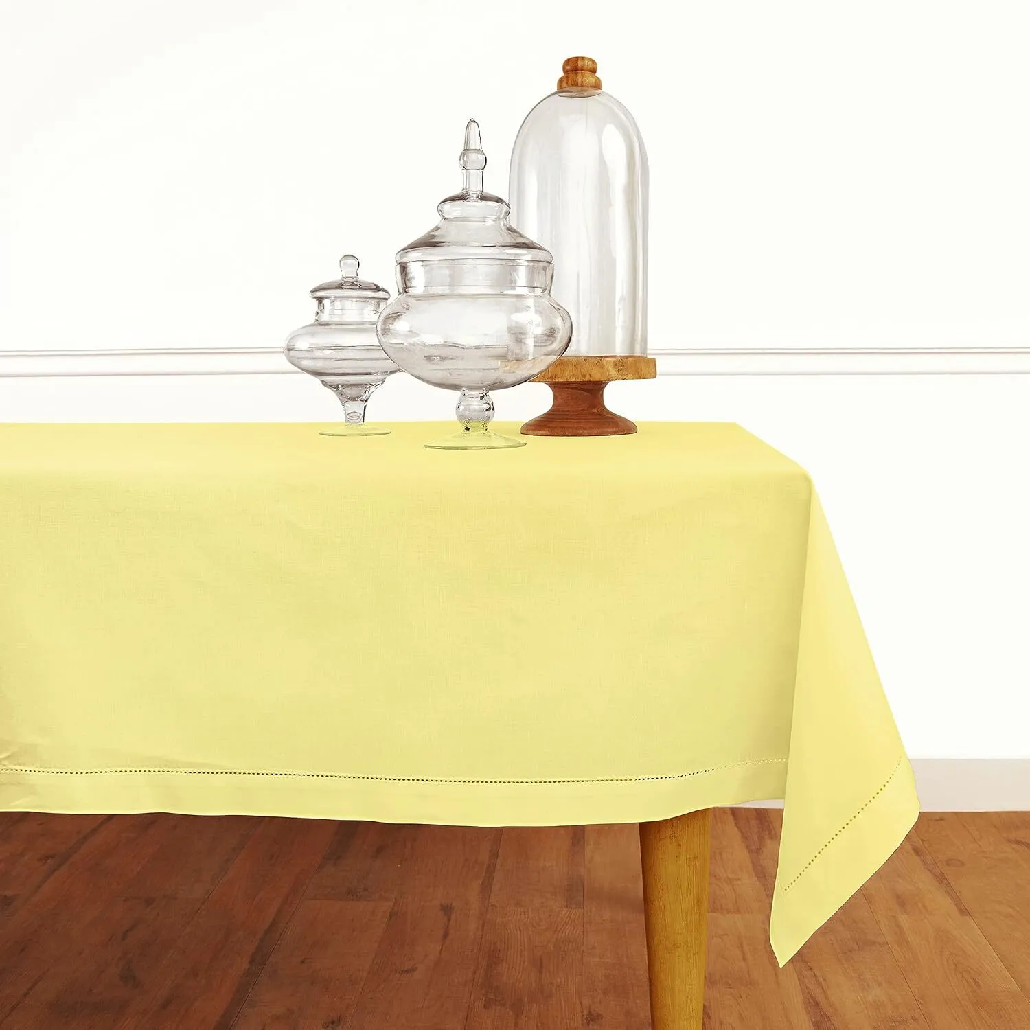 Yellow Cotton Linen Tablecloth