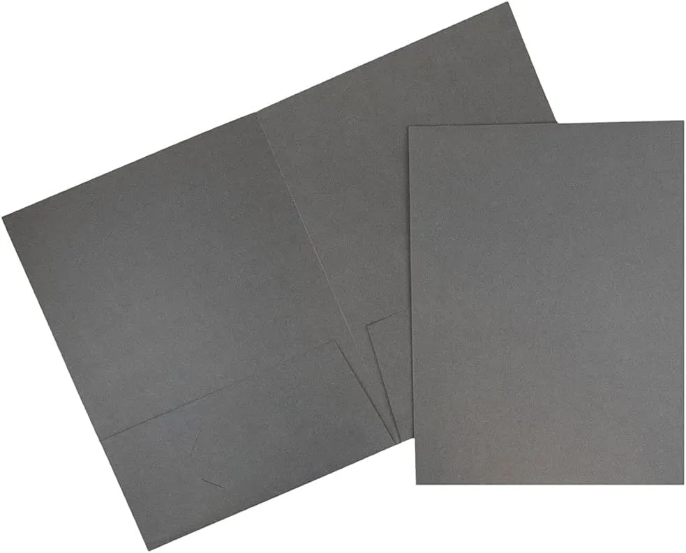 Grey Two Pocket Folder 