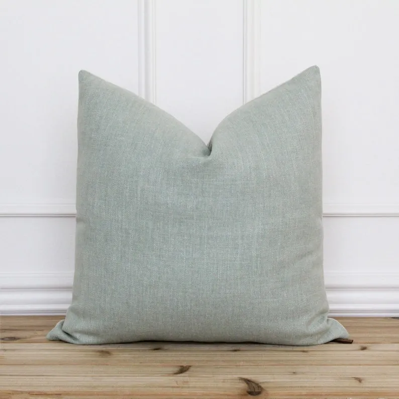 Herringbone Pillow Cover - Light Green