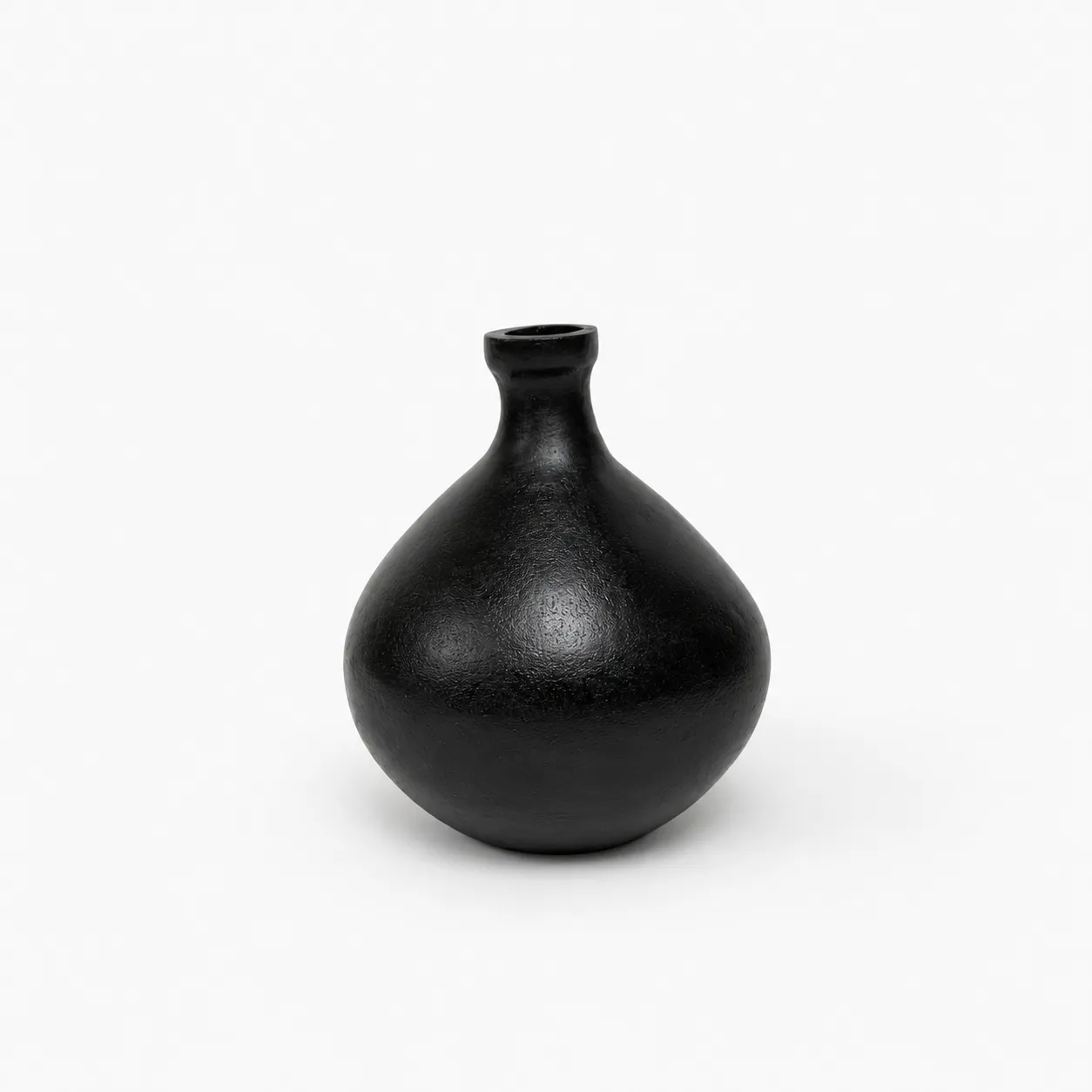 Blackened Metal Rustic Vase