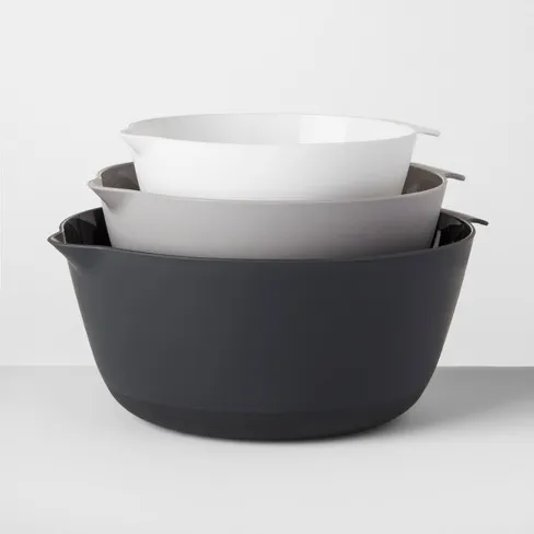 Plastic Mixing Bowl - Set of 3