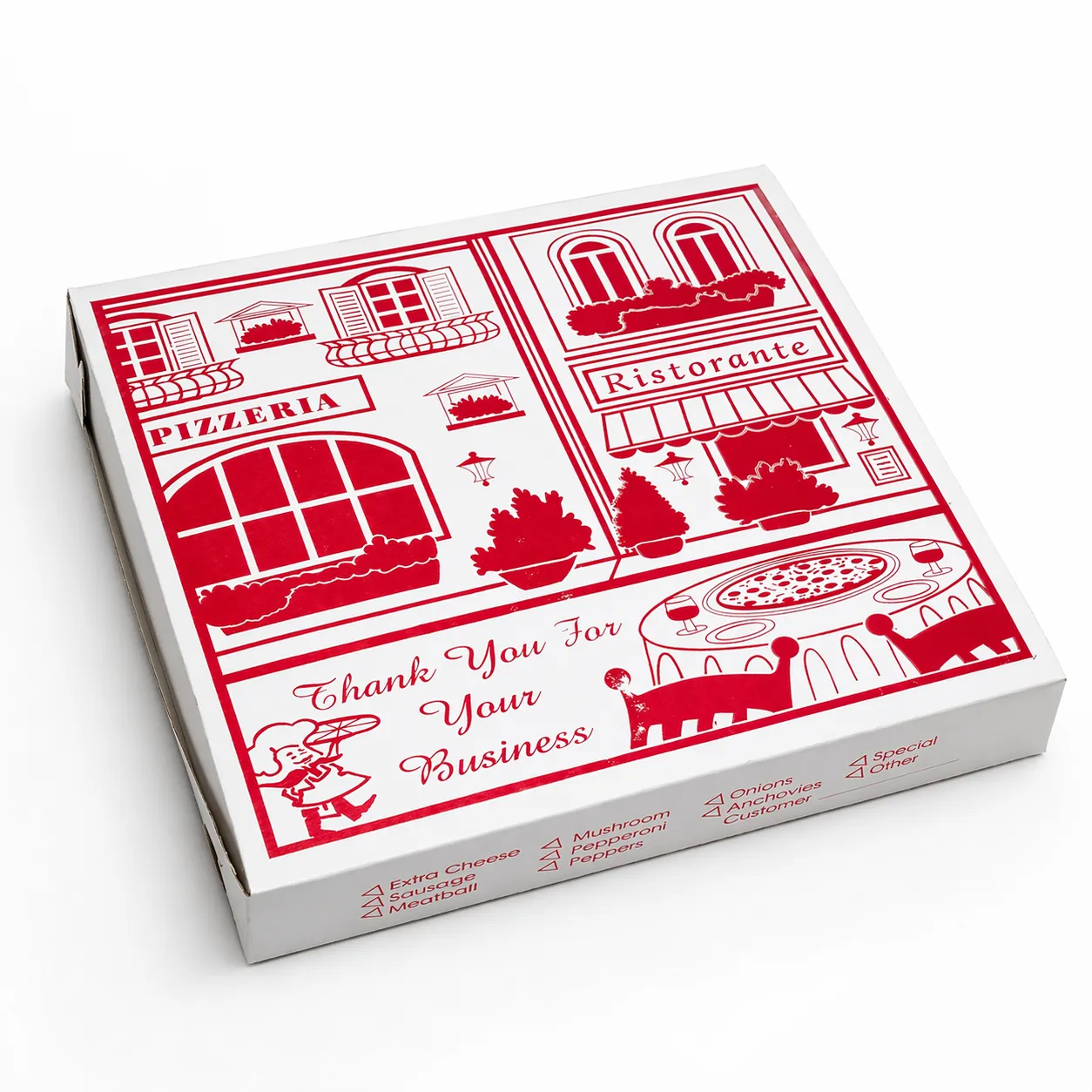 Pizza Box - Set of 8