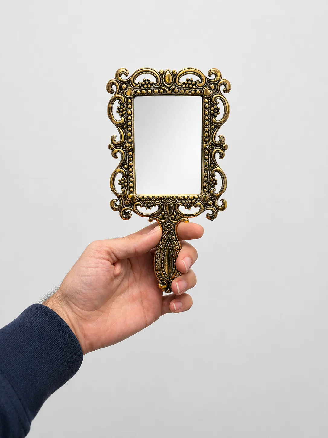 Small Ornate Hand Mirror