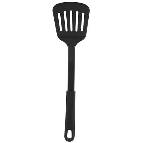 Black Nylon Slotted Spatula 