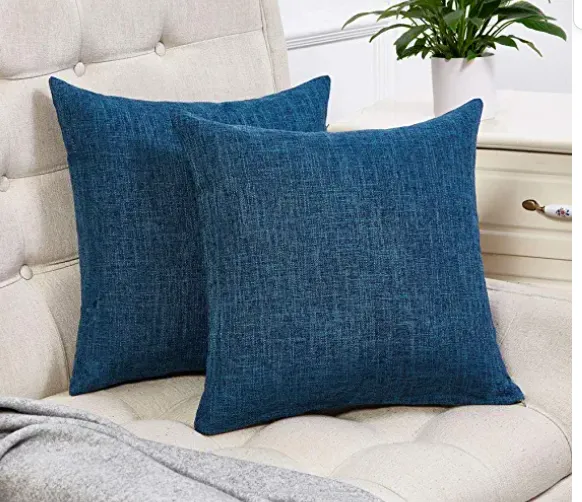 Dark Blue Pillow Covers 
