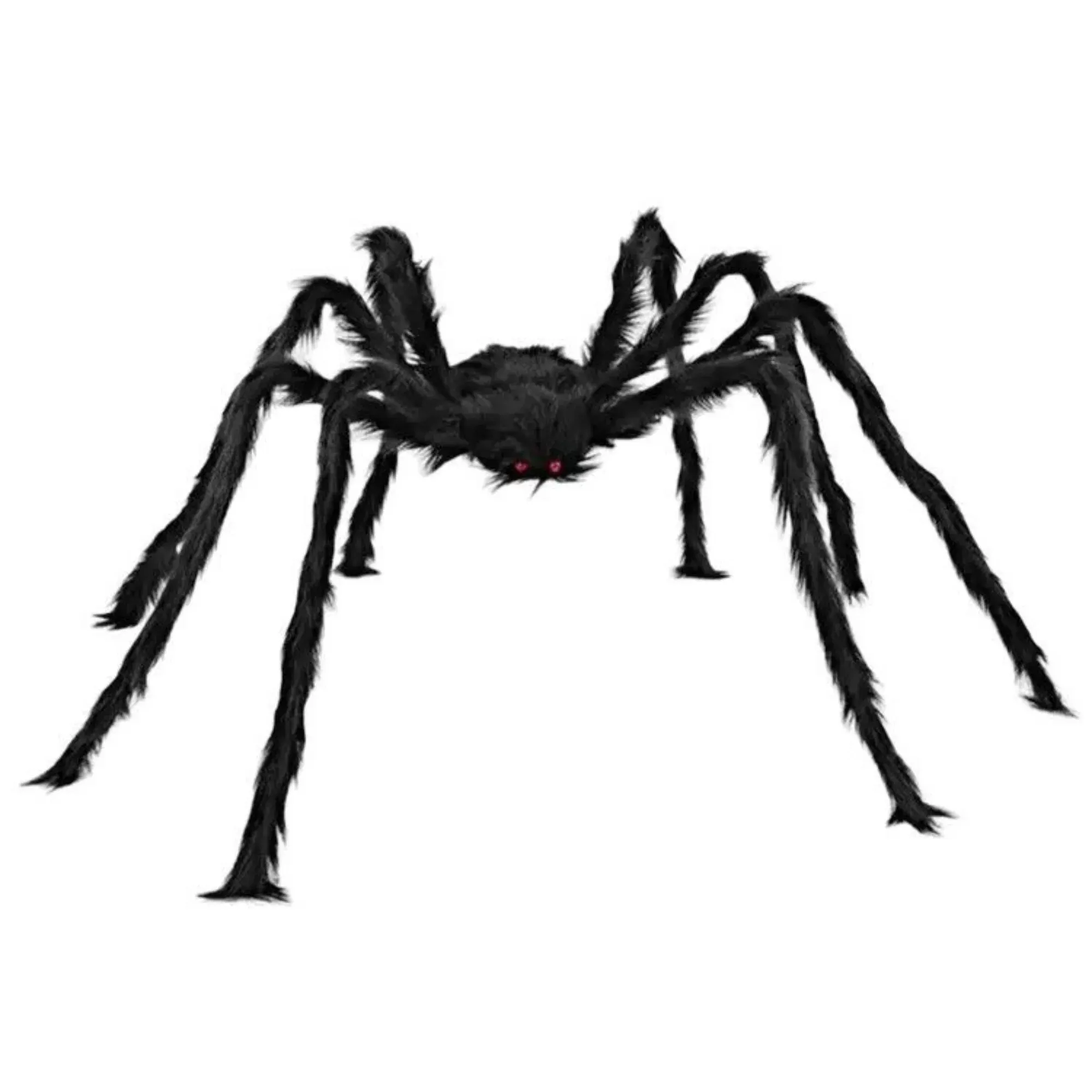 Black Plush Giant Spider Halloween Decor