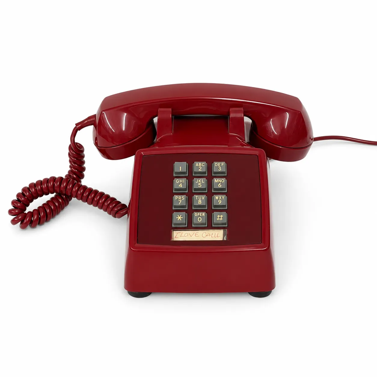 Retro Corded Telephone - Red