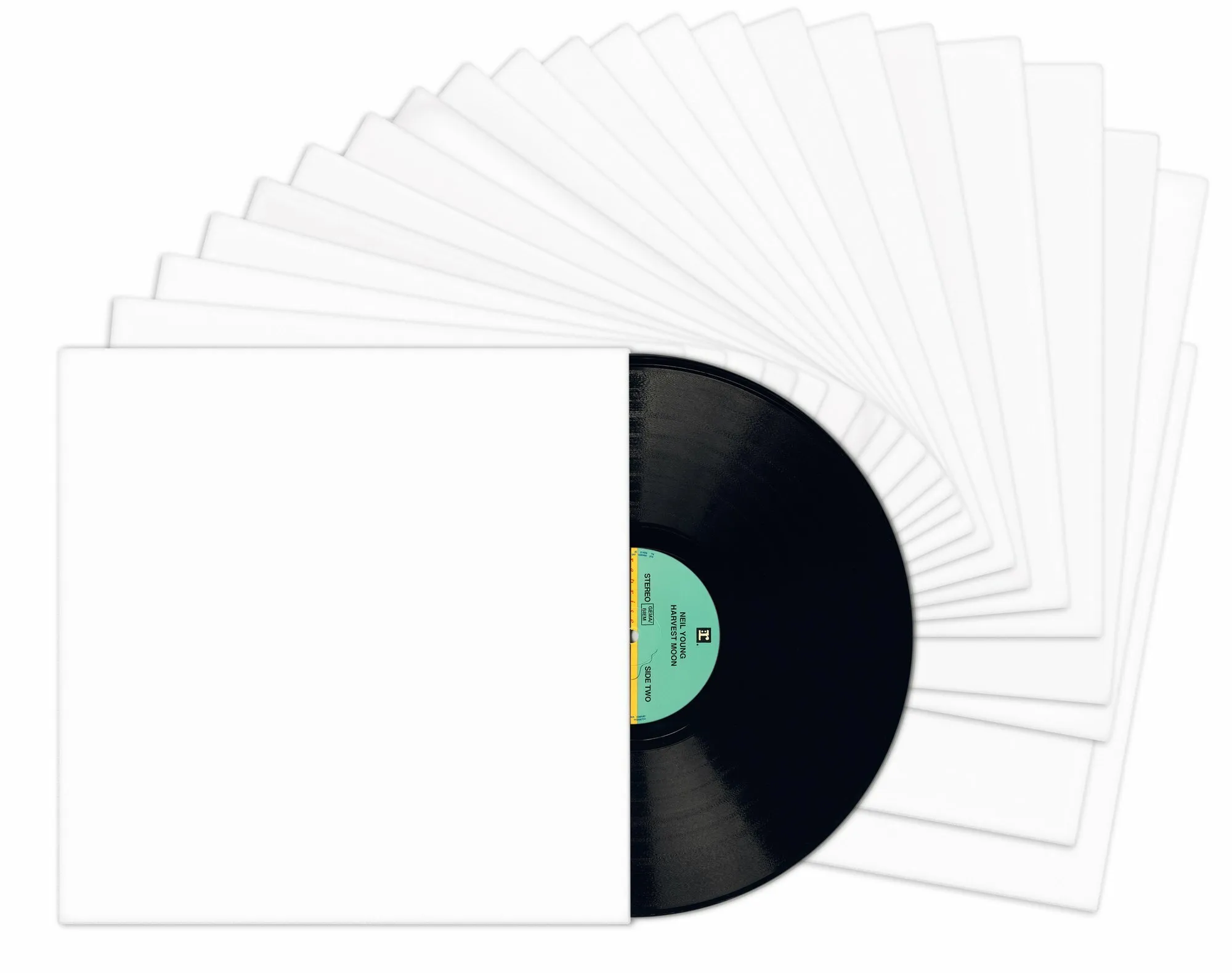 12" Vinyl Record Jackets- White