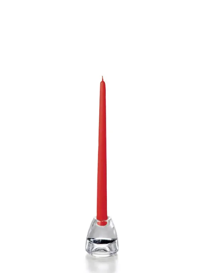 12" Taper Candles - Cherry Red