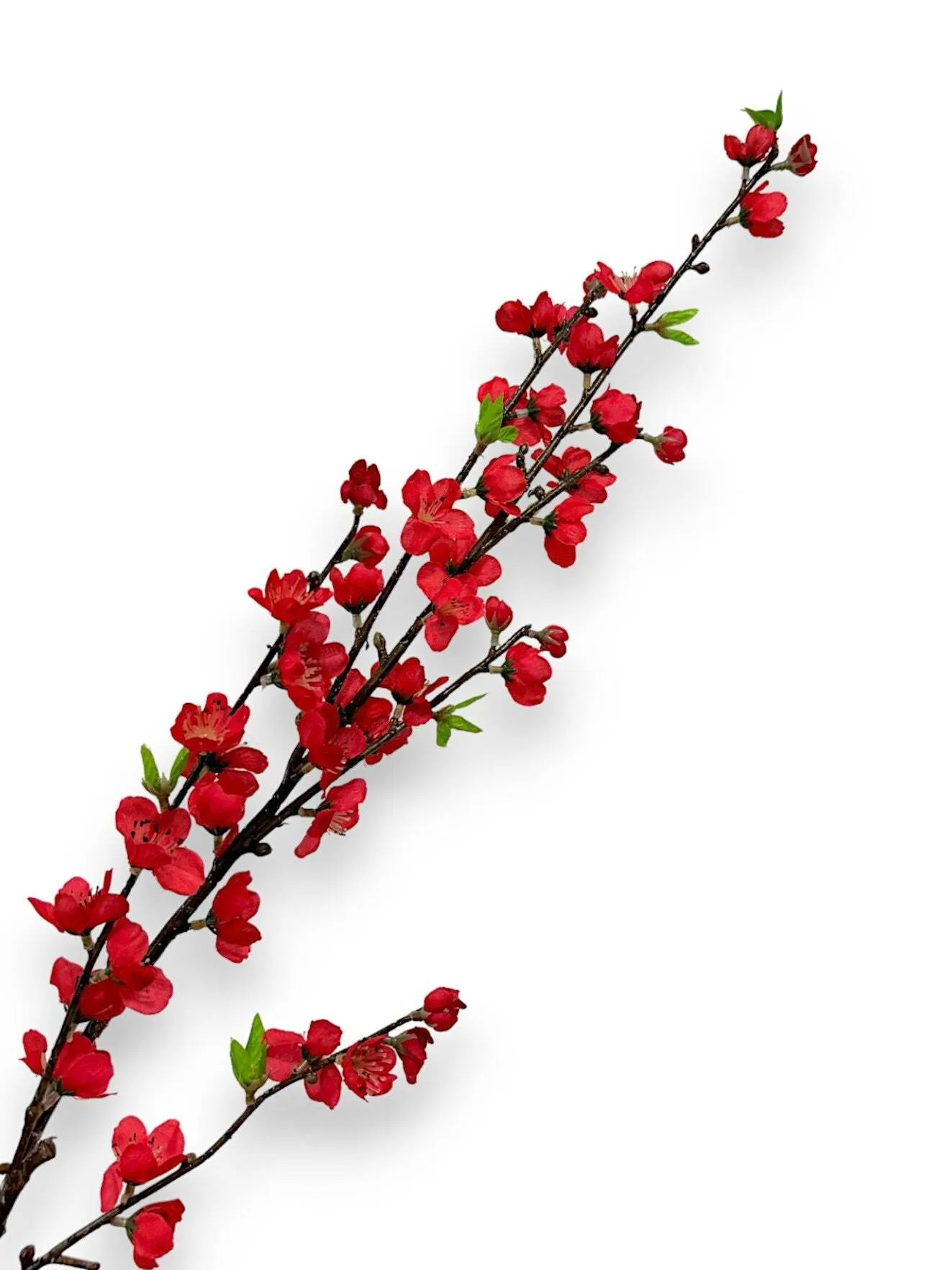 Artificial Red Cherry Blossoms