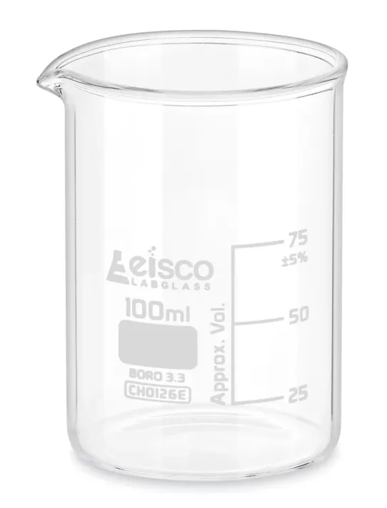 Glass Beakers 100 mL - Set of 12