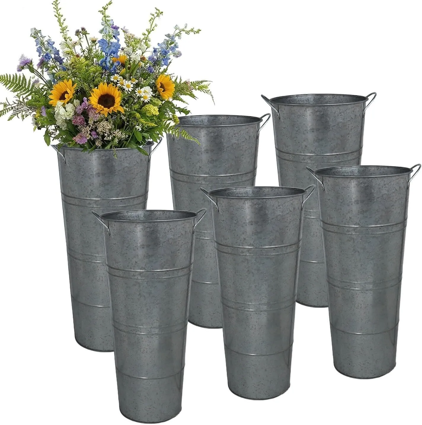 Dark Grey Rustic Farmhouse - Set of 4