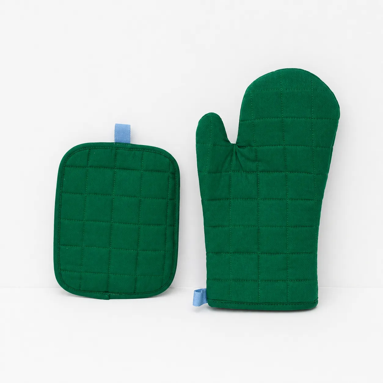 Oven Mitt and Pot Holder Set - Dark Green