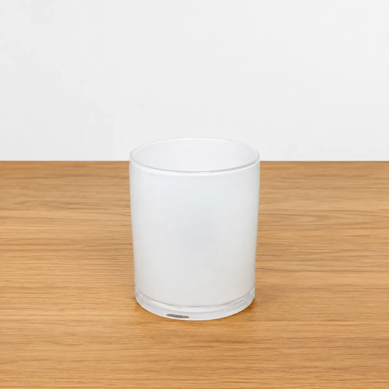 Frosted Glass Cylinder Vase