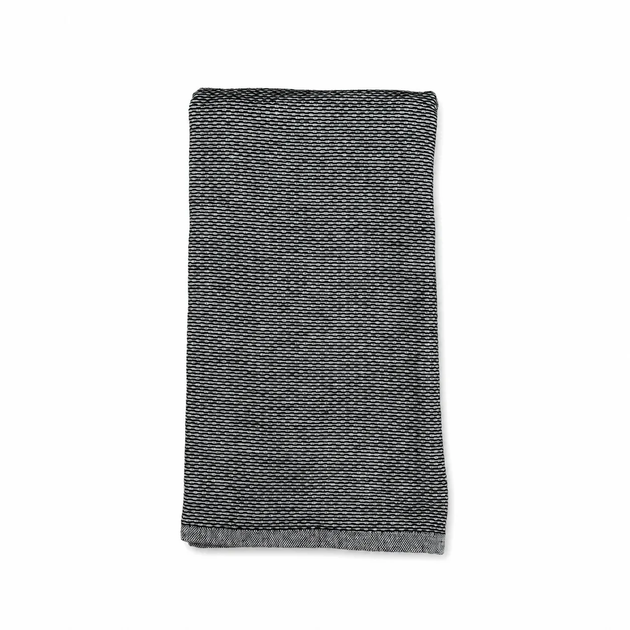 Black and White Textured Dish Towel