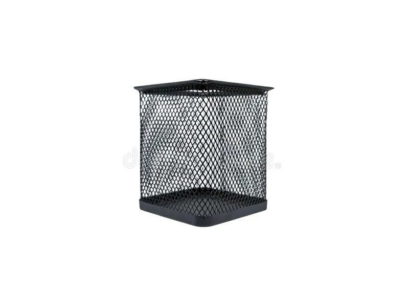 Square Black Wire Pencil Holder 