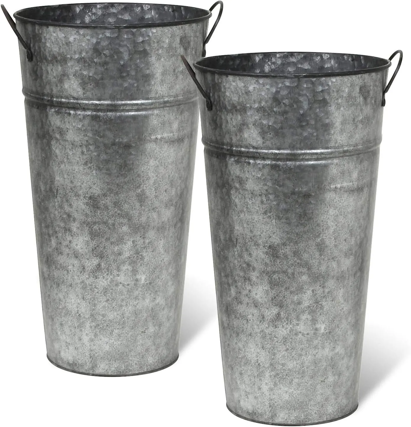 Metal Galvanized Flower Vase
