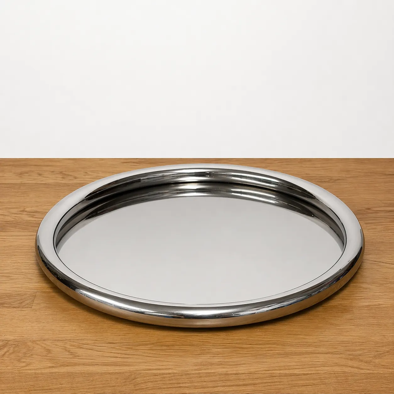 Silver Round Serving Tray 16"