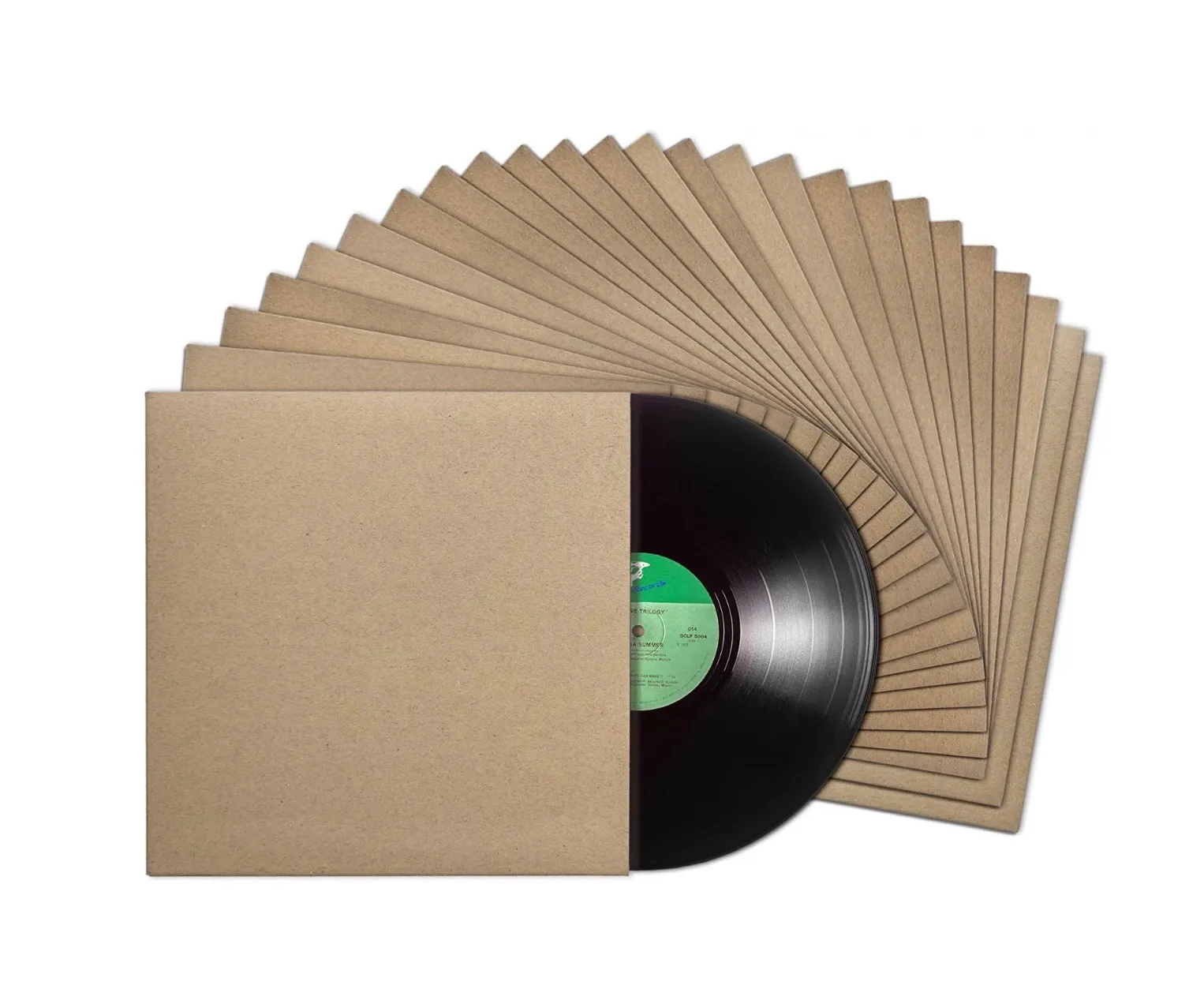 12" LP Vinyl Record Jacket- Kraft Brown