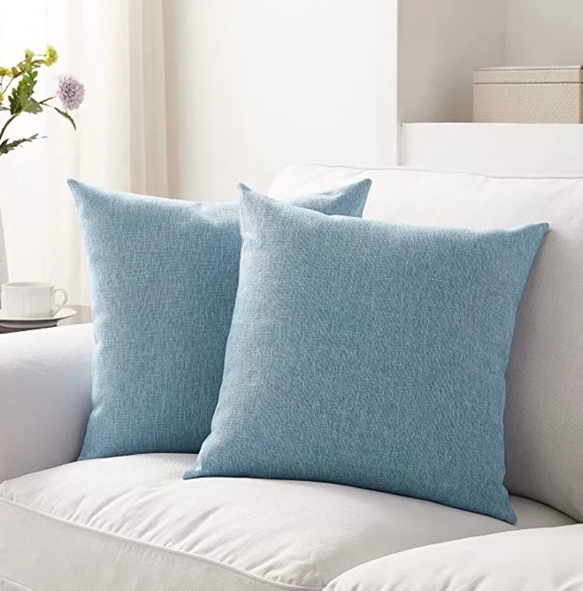 Light Blue Pillow Covers 