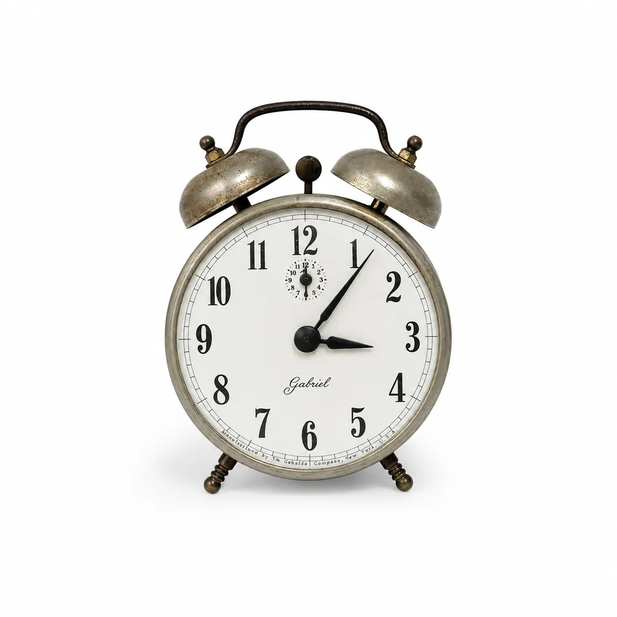 Vintage Alarm Clock - Silver