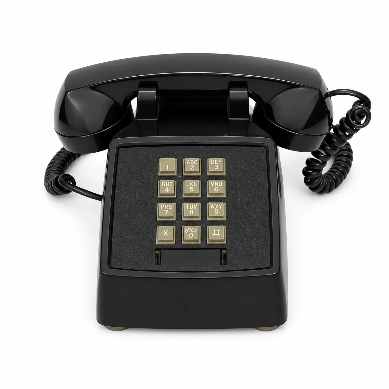  Retro Corded Telephone - Black