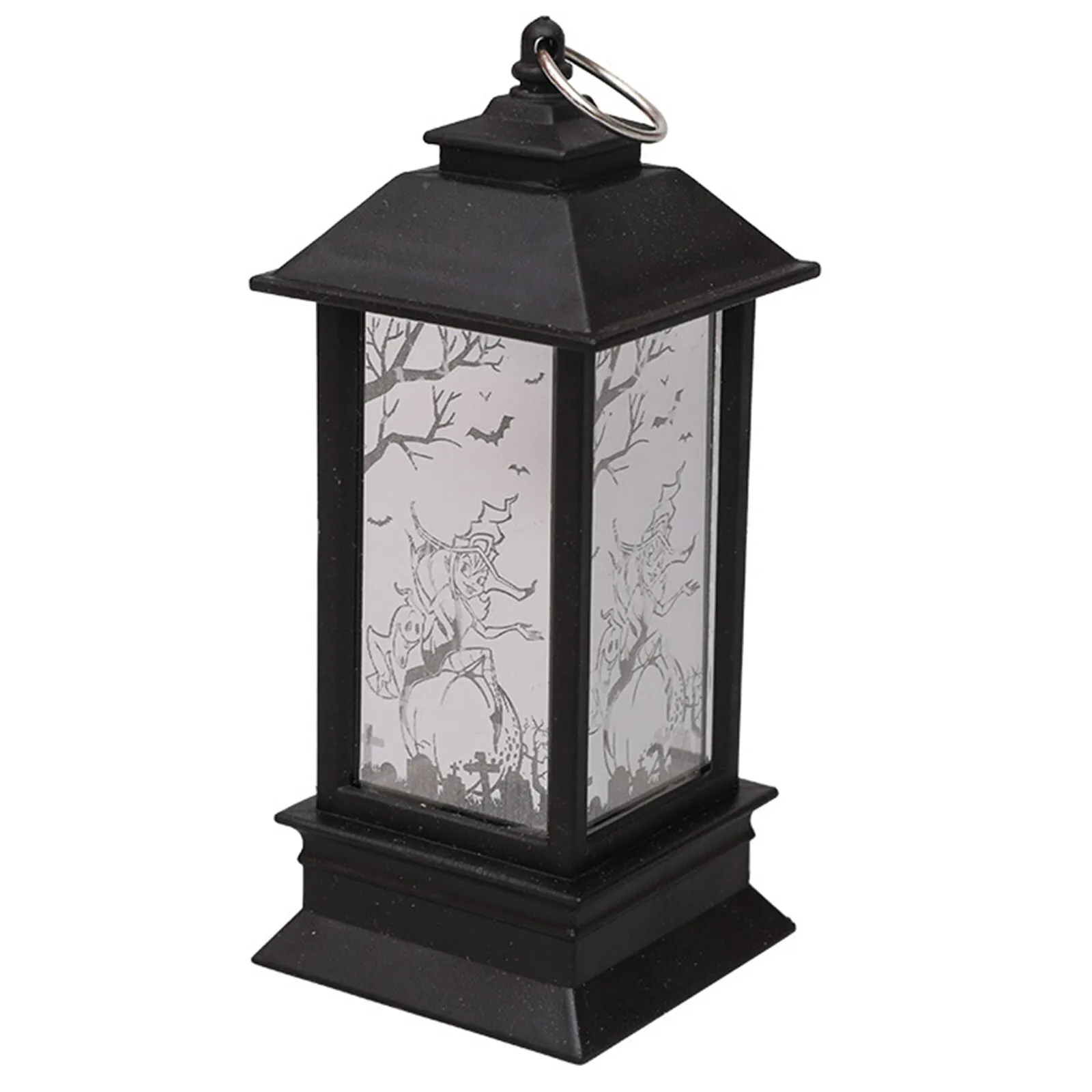 Large Black Foam Lighted Lantern