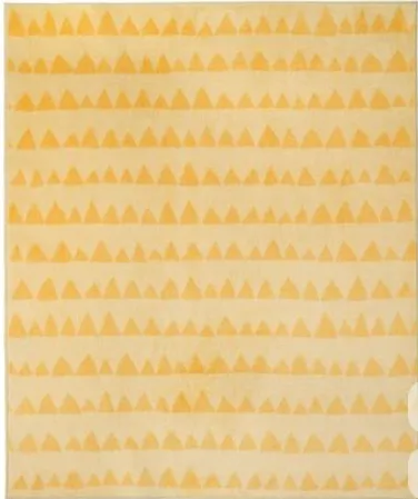 Yellow Kids Rug 5'3" x 7'7"