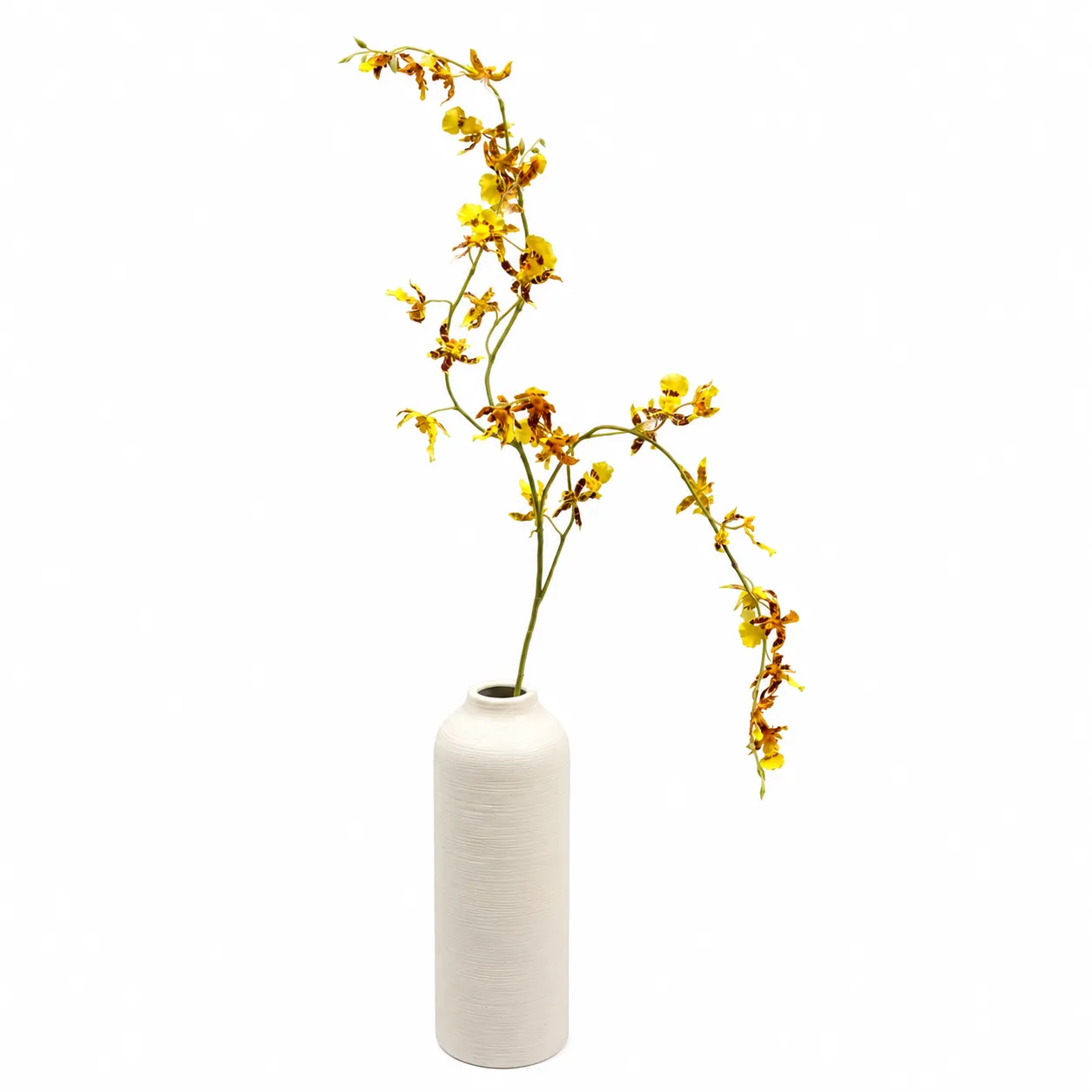 Artificial Yellow Dancing Lady Orchid
